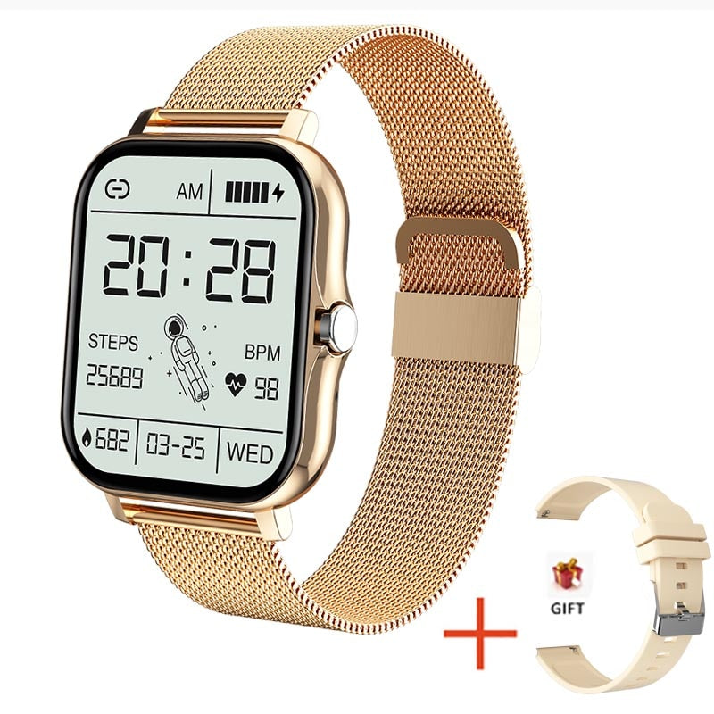2021 New Women Smart watch Men 1.69&quot; Color Screen Full touch Fitness Tracker Men Call Smart Clock Ladies For Android IOS+BOX