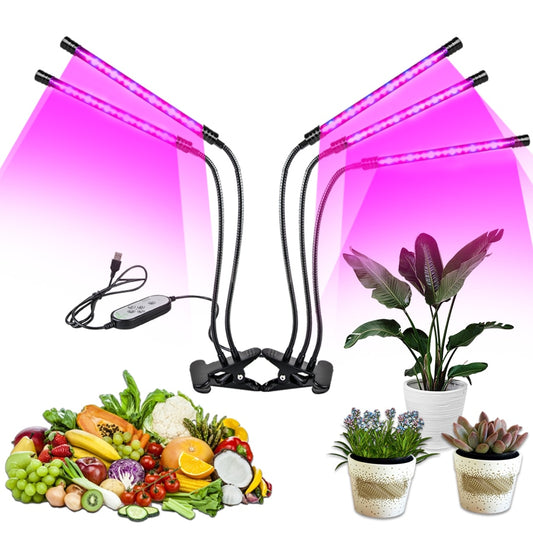 USB LED Grow Light Full Spectrum Phytolamp Grow Tent Phyto Lamp for Plants Seedling Flower Vegetable Indoor Grow Box Fitolampy