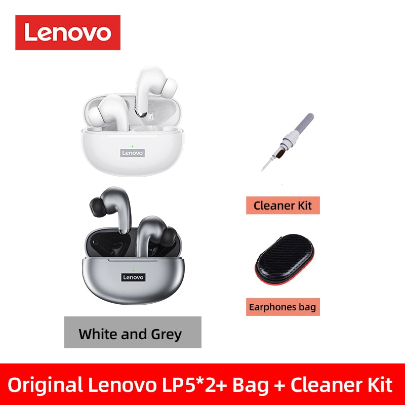 100% Original Lenovo LP5  Wireless Bluetooth Earbuds HiFi Music Earphone With Mic Headphones Sports Waterproof Headset 2021New