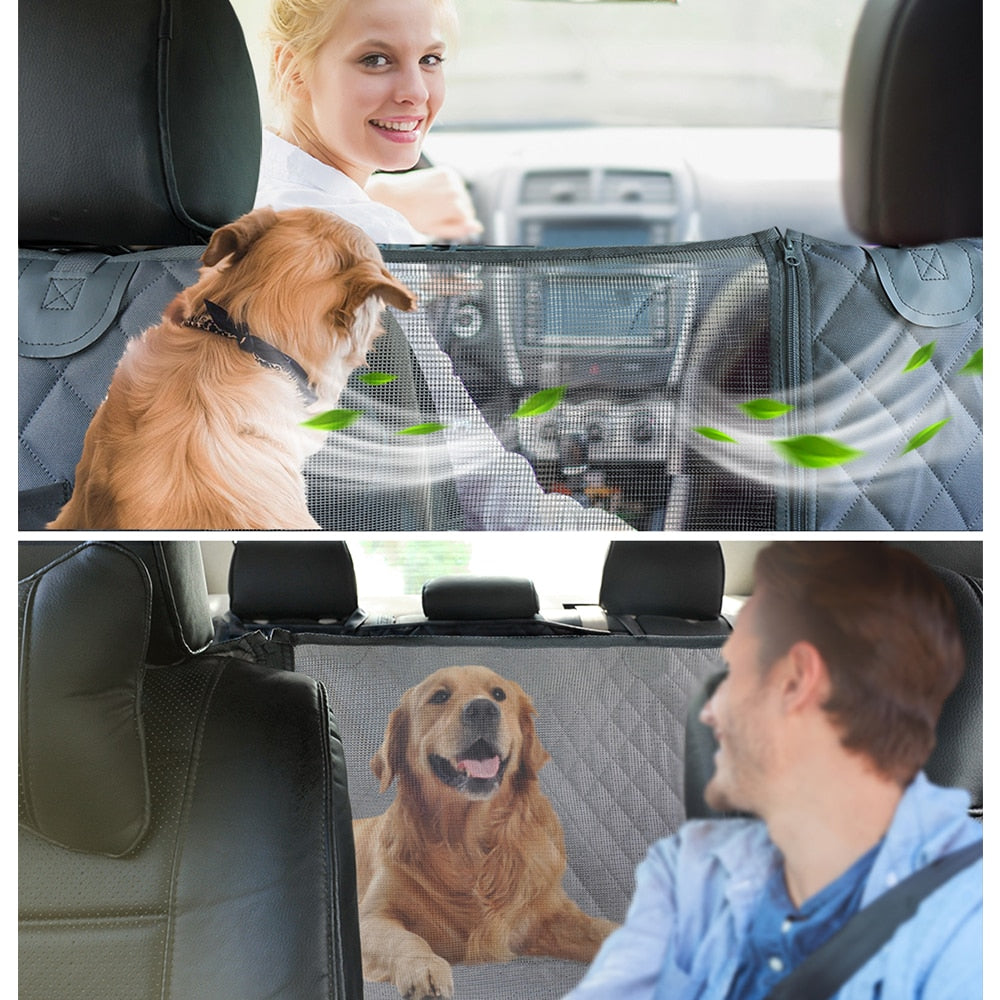 PETRAVEL Dog Car Waterproof Pet Travel Dog Carrier Car Rear Back